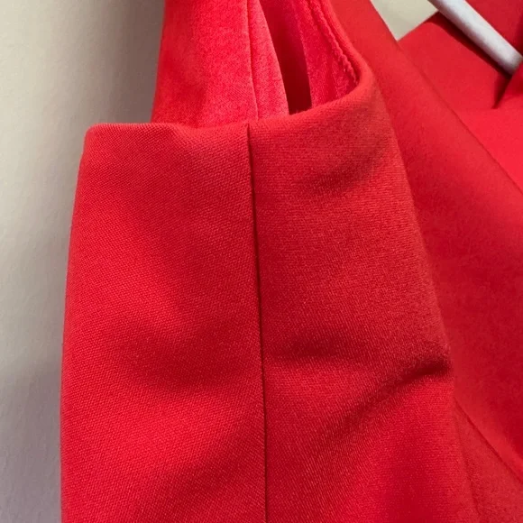 Belle Badgley Mischka Red Pencil Dress Old Money Semi-Formal Tailored, Size 2 - Picture 4 of 10